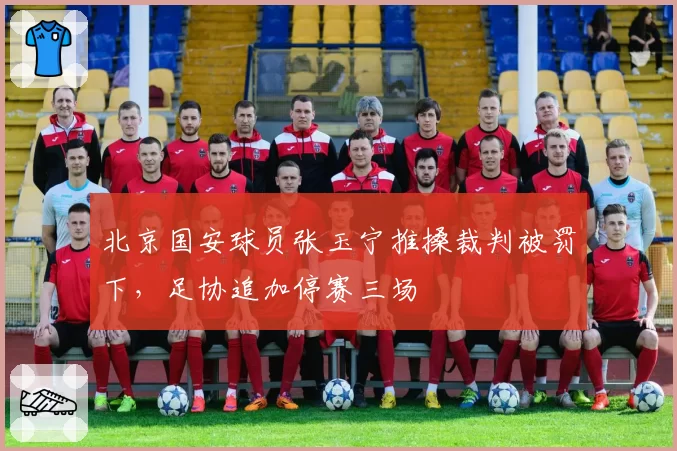 北京国安球员张玉宁推搡裁判被罚下，足协追加停赛三场